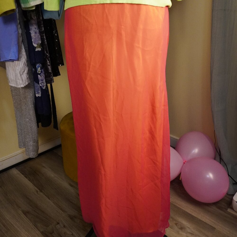 22BC Women's Orange and Red Skirt